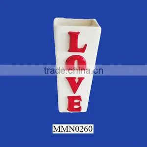 "LOVE" Popular and Unique Porcelain Vase for Crafts and Gifts thumbnail-1