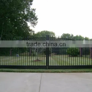 Aluminum/ Wrought Iron Gate Forged Iron Gate Steel Gates thumbnail-4