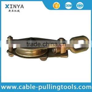 1T Single Sheave Rope Pulley Block With One Side Open Made With Steel for Hoisting thumbnail-1