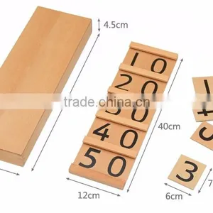 Wooden Mathematics Teaching Aid Montessori Segen Board thumbnail-5