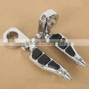 1.25" Engine Guards Male Mount Stiletto Style Footpegs & Mounts For Honda Yamaha thumbnail-2