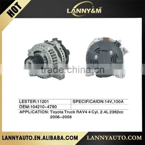 104210-4790 Toyota Alternator , Auto Parts 14V 100A Alternator for Toyota LESTER:11201 thumbnail-1