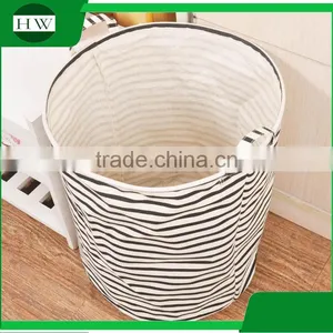 Promotion Gift Foldable Cotton Canvas Linen Fabric Kids Children Baby Clothing Toy Storage Basket thumbnail-3