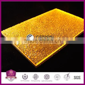 Colored Embossed Polycarbonate Sheet / PC Panel thumbnail-3