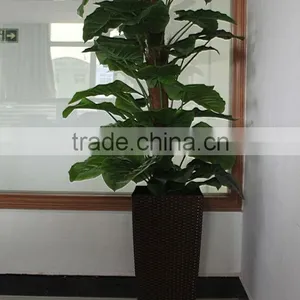 Rattan Tall Square Garden Flower Pots thumbnail-1