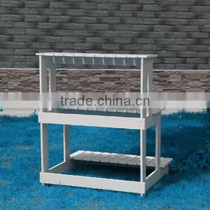 Wood Plastic Flower Pot Stand thumbnail-3