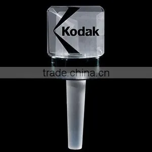 Logo Engraved Crystal Wine Stopper Bottle Stopper thumbnail-1