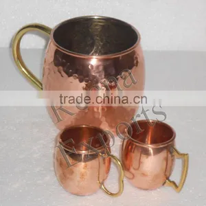 2 Ounce Moscow Mule Shot Mugs or Copper Shot Glass Cup, Moscow Mule Mug Mini Mug 1 or 2oz thumbnail-1