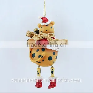 Resin Lute Tiger Ornament Christmas Decoration 2017 thumbnail-2