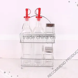 Small Glass Condiment Set thumbnail-2