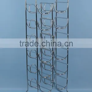 International 12-Bottle Chromed Silver Arched Wine Rack thumbnail-1