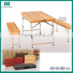 Outdoor Folding Wooden Table Portable Folding Table thumbnail-1