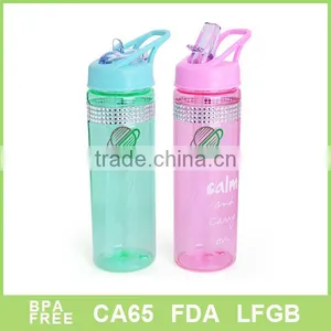 700ml Tritan Plastic Water Bottle With Straw thumbnail-1