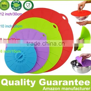 Reusable Suction Seal Covers Silicone Fresh Cover Silicone Pot Lid thumbnail-1