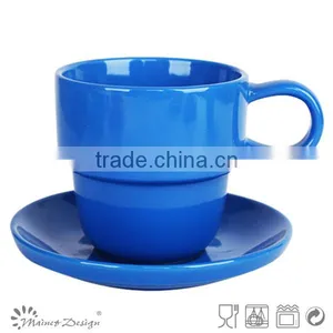 Solid Colour Cup Saucer Cheap High Quality Modern Style for Gift thumbnail-4