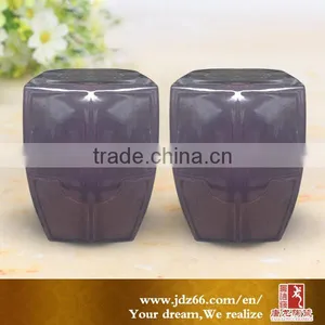 Pure Black Rectangular Ceramic Stools Indonesian Carved Furniture thumbnail-1
