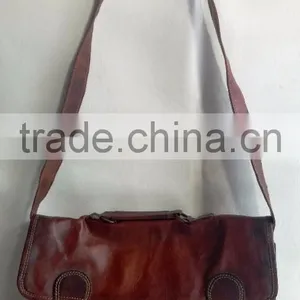 Stylish Handmade Vintage Pure Goat Leather Office Briefcase thumbnail-3