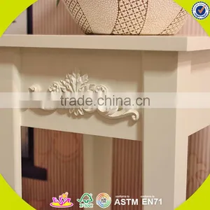 2017 New Design Wooden Outdoor Plant Stands White Solid Wooden Outdoor Plant Stands Best Outdoor Plant Stands W08H056 thumbnail-4
