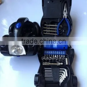 Promotional Car Shape 34pcs Hand Tools Set/kit With LED Light Torch thumbnail-2
