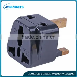 UK 3 Flat Pins 13A 250V AC Universal Accessory 2 Sockets Electrical Power Plug WDI-7 thumbnail-1