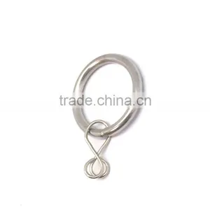 Chrome Plated Metal Window Curtain Rod Ring Loose Eyelet Inside Diameter 35mm thumbnail-3