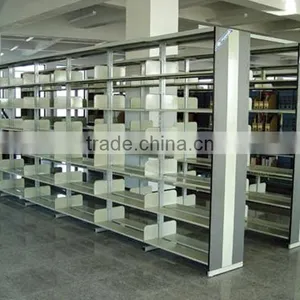 Popular 6 Layers School Library Furniture Steel Book Store Shelves/Double Side Bookshelf thumbnail-4