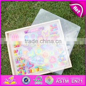 2017 New Design Educational Wooden Threading Toys for Toddlers W11E059 thumbnail-5