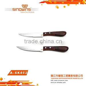 A-SK052 Super Quality Stainless Steel Steak Knife Set With Wooden Handle thumbnail-1