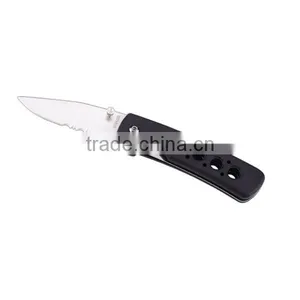 A21-S006 Stainless Steel Spring Loaded Blade Camping Tool Pocket Knife thumbnail-2