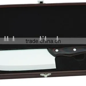 Pakka Wood Handle Ceramic Cleaver Knife thumbnail-1