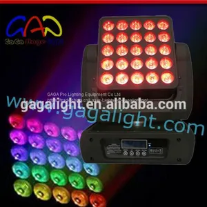 Unlimited Pan/Tilt Moving 25 (5X5) RGBW 4in1 LED Matrix Moving Head Light thumbnail-1