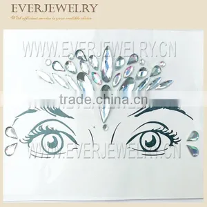Newest Holiday Temporary Tattoo Festival Face Jewels thumbnail-1