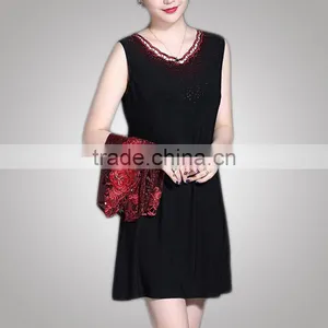 Fancy Design Hot Selling Good Quality Plus Size Mother Of The Bride Dress With Jacket Chinese Clothing Manufacturer thumbnail-2