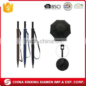 Double Layer Windproof Custom Logo Print Outdoor Promotional Glolf Umbrella thumbnail-2