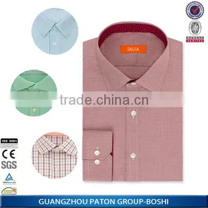 Wholesale New Men Office Cotton Blouse Design Casual Lapel Plaids Shirt for Men thumbnail-1