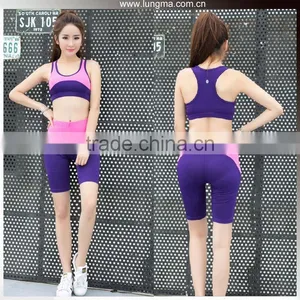 The Best Seamless Double Layer Black Compression Dri Fit Sexy Sports Running Bra For Girls thumbnail-1
