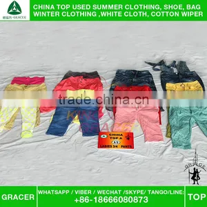 From China Second Hand Ladies 3/4 Pants Used Clothing Malaysia/New York Style thumbnail-1
