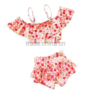 Polka Dot Swimwear Match Stripe Bowknot One Piece Swimsuit Wholesale thumbnail-5
