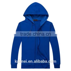 100% Cotton Wholesale New Design Popular Eco-friendly Breathable Anti-wrinkle Cotton Zipper Hoodie thumbnail-1