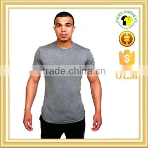 Mens Blank Fitness t Shirt Dri Fit Tri Blend Sport t Shirt thumbnail-1