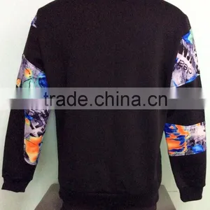 2016 New Design Plain Korean Fashion Men's Pullover Matching Varisty Hoodies in High Quality Windbreaker Clothing thumbnail-2