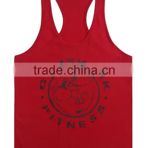2016 Cotton Fitness Clothes Gym Bodybuilding Tank Top Men Sleeveless Sport Tops Casual Golds Gym Vest Brand Tracksuits Men thumbnail-6