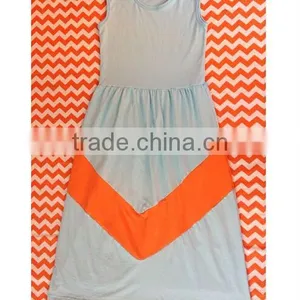 100% Cotton Teal/coral Girls Long Maxi Dress Sleeveless Design Teenager Summe Kids Dresses Hotsale Casual Long Dress Cheap Sale thumbnail-1