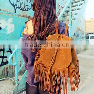 DY0023Z Europea Fashion Ladies Leather Fringe Packbag Leather Bag thumbnail-1