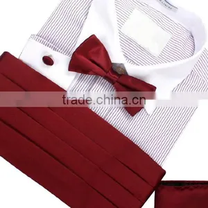 Mens Tuxedo Shirt Wedding Dresses With Bow-tie and Cufflinks thumbnail-3