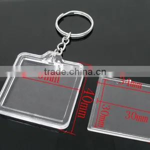 10 Key Chain&Key Rings W/Transparent Acrylic Picture Frames thumbnail-2