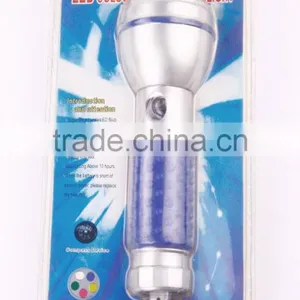 High Quality Compass 5 Colors Plastic Led Flashlight With Lanyard thumbnail-6