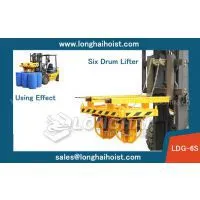 Forklift Drum Clamp,China LONGSHENG Brand,Six Drum thumbnail-1