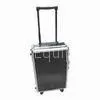 Hard-side Luggage With Aluminum Frame, Black ABS and Trolley System thumbnail-1