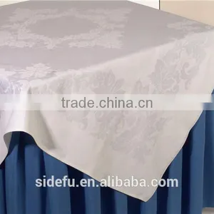 Hotel White Banquet Wedding Cotton Table Cloth thumbnail-3